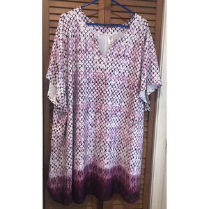 Swimsuits For All Cover Up Dress Soft Size 38/40 V-neck Beachy Poolside Cruise